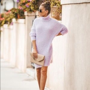 VICI Hold Me Close Sweater Dress - Pink Lavender